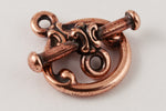 13mm Antique Copper Tierracast Pewter Classic Toggle Clasp #CK527-General Bead