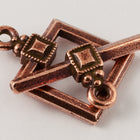 18.5mm Antique Copper Deco Square Toggle Clasp #CLC104-General Bead