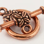 17mm Antique Copper Tierracast Pewter Leaf Toggle Clasp #CK530-General Bead