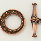 16mm Antique Copper Tierracast Tapered Bali Toggle Clasp #CK538-General Bead