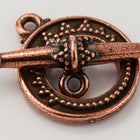 16mm Antique Copper Tierracast Tapered Bali Toggle Clasp #CK538-General Bead