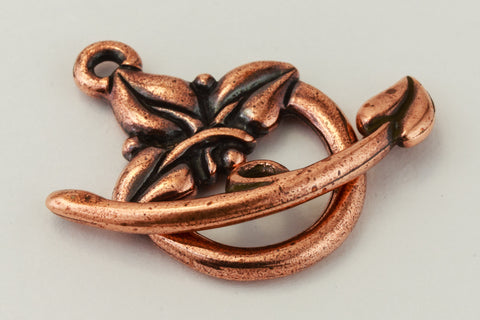 14mm Antique Copper Tierracast Pewter 3 Leaf Toggle Clasp #CK541-General Bead