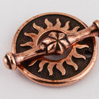19mm Antique Copper Tierracast Pewter Del Sol Toggle Clasp (10 Pcs) #CK547-General Bead