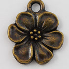 17mm Antique Brass Tierracast Apple Blossom Drop #CK608-General Bead