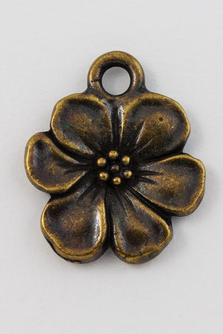 17mm Antique Brass Tierracast Apple Blossom Drop #CK608-General Bead
