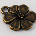 17mm Antique Brass Tierracast Apple Blossom Drop #CK608-General Bead