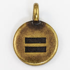17mm Antique Brass Tierracast Equality Charm #CK619-General Bead