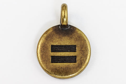 17mm Antique Brass Tierracast Equality Charm #CK619-General Bead