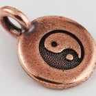 17mm Antique Copper Tierracast Yin Yang Charm #CK622-General Bead