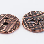 18mm Antique Copper TierraCast Round Coin Button (20 Pcs) #CK629-General Bead