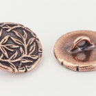 16mm Antique Copper TierraCast Bamboo Button (20 Pcs) #CK636-General Bead
