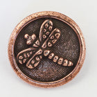 17mm Antique Copper TierraCast Dragonfly Button (20 Pcs) #CK638-General Bead