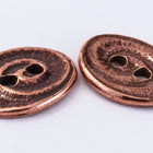 18mm Antique Copper TierraCast Oval Swirl Button (20 Pcs) #CK639-General Bead
