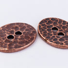 19mm Antique Copper TierraCast Distressed Oval Button (20 Pcs) #CK640-General Bead