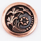 17mm Antique Copper TierraCast Czech Flower Button (15 Pcs) #CK643-General Bead