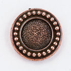 12mm Antique Copper TierraCast Beaded Bezel Button (20 Pcs) #CK649-General Bead