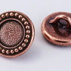 12mm Antique Copper TierraCast Beaded Bezel Button (20 Pcs) #CK649-General Bead