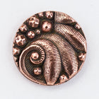 13mm Antique Copper TierraCast Czech Round Button (20 Pcs) #CK650-General Bead