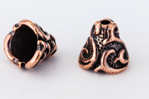 9mm Antique Copper TierraCast Lily Cone (20 Pcs) #CK655-General Bead