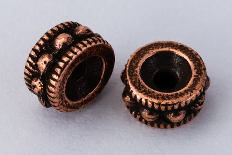 6mm Antique Copper TierraCast Rococo Round Bead (20 Pcs) #CK664-General Bead