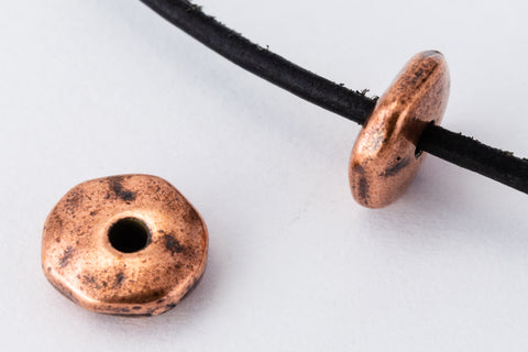 5mm Antique Copper TierraCast Nugget Heishi (50 Pcs) #CK772-General Bead