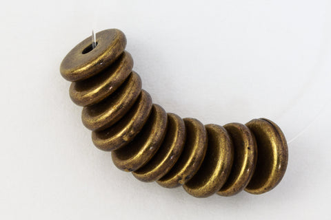 7mm Antique Brass Tierracast Heishi Disc #CKE095-General Bead