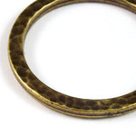 25mm Antique Brass Tierracast Hammered Round Link-General Bead