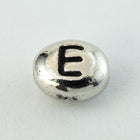 6mm x 5mm Antique White Bronze TierraCast Pewter Letter "E" Bead (20 Pcs) #CK237