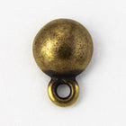 8mm Antique Brass Tierracast Pewter Dome Ear Post #CKE311-General Bead
