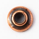 7mm Antique Copper Tierracast Pewter Smooth Bead Cap #CKE324-General Bead