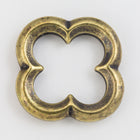 16mm Antique Brass Tierracast Pewter Quatrefoil Link (10 Pcs) #CKE374-General Bead