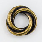 12mm Antique Brass Tierracast Twisted Spacer Bead (20 Pieces) #CKE351-General Bead