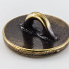 12mm Antique Brass Tierracast "Om" Button (20 Pcs) #CKE385-General Bead