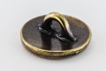 12mm Antique Brass Tierracast "Om" Button (20 Pcs) #CKE385-General Bead