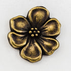 16mm Antique Brass Tierracast Apple Blossom Button (15 Pcs) #CKE387-General Bead