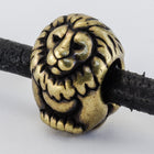 11mm Antique Brass Tierracast Lion Bead #CKE407-General Bead