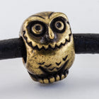 12mm Antique Brass Tierracast Owl Bead (10 Pcs) #CKE411-General Bead