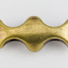 19mm Antique Brass Tierracast Two Hole Hourglass Spacer Bar (10 Pcs) #CKE413-General Bead