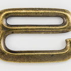 3/4" Antique Brass Tierracast E Hook Clasp #CKE415-General Bead