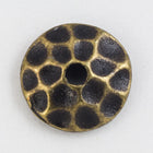 6mm Antique Brass Tierracast Pewter Hammered Bead Cap (25 Pcs) #CKE417-General Bead