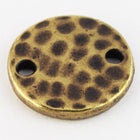 11mm Antique Brass Tierracast Hammered Disk Link #CKE428-General Bead