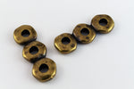 5mm x 14mm Antique Brass TierraCast 3 Hole Nugget Spacer Bar (20 Pcs) #CK484-General Bead