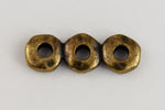 5mm x 14mm Antique Brass TierraCast 3 Hole Nugget Spacer Bar (20 Pcs) #CK484-General Bead