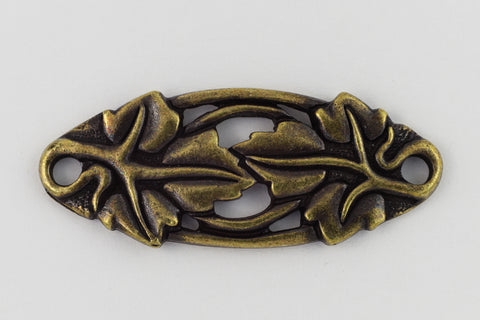 33mm Antique Brass Tierracast Leaf Centerpiece (10 Pcs) #CK490-General Bead