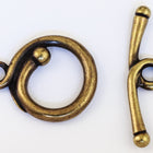 17mm Antique Brass Tierracast Pewter Renaissance Toggle Clasp #CK513-General Bead