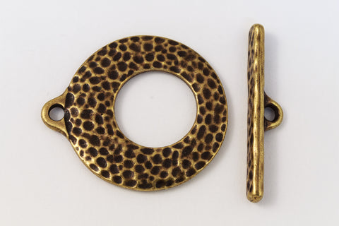 27mm Antique Brass Tierracast Pewter Artisan Toggle Clasp #CK515-General Bead