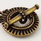 17.5mm Antique Brass Tierracast Pewter Sunburst Toggle Clasp #CK074-General Bead