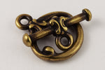 13mm Antique Brass Tierracast Pewter Classic Toggle Clasp #CK527-General Bead