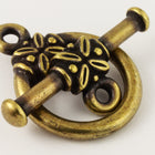 17mm Antique Brass Tierracast Pewter Leaf Toggle Clasp #CK530-General Bead