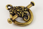 17mm Antique Brass Tierracast Pewter Leaf Toggle Clasp #CK530-General Bead
